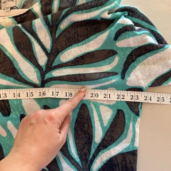 NWT NIC+ZOE FLORA GRID SUPERSOFT SWEATER - Picture 10 of 11